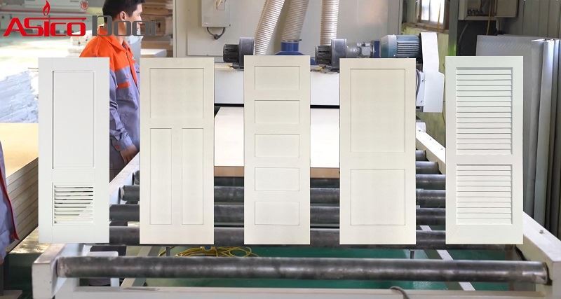 white primed solid door