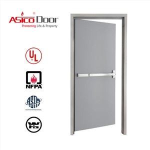 جوفاء الباب النار المعدنية مع شريط الذعر